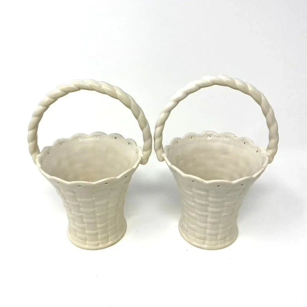 Target Home Set Of 2 Ceramic Mini Baskets Springtime Easter Decor